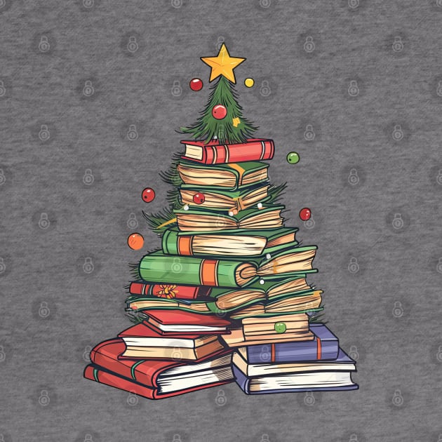 christmas book tree by MZeeDesigns